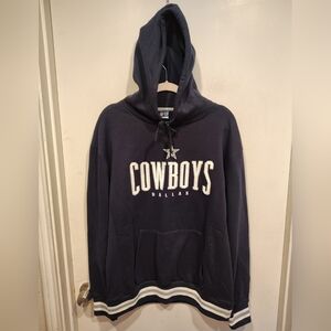 NFL Ultra Game Men's Embroidered Dallas Cowboys Football Hoodie Sz L Game Day